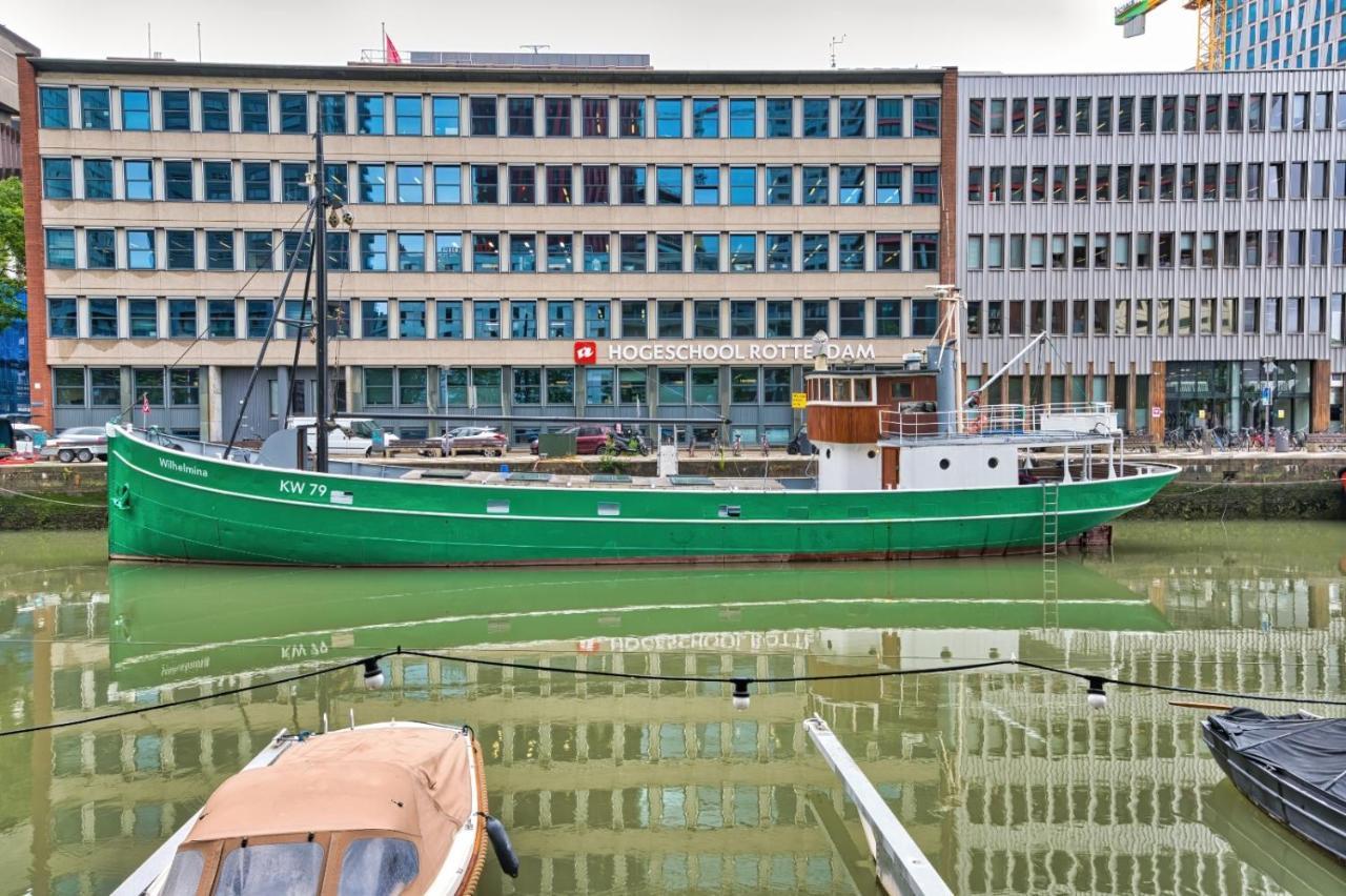 Boathotel Rotterdam Wilhelmina Buitenkant foto